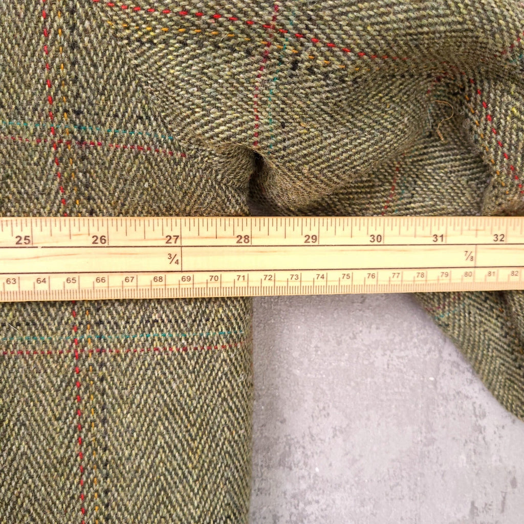 The Laird of Kilkelly Tweed Jacket Mens XXL Regular Olive Green Check Quilted