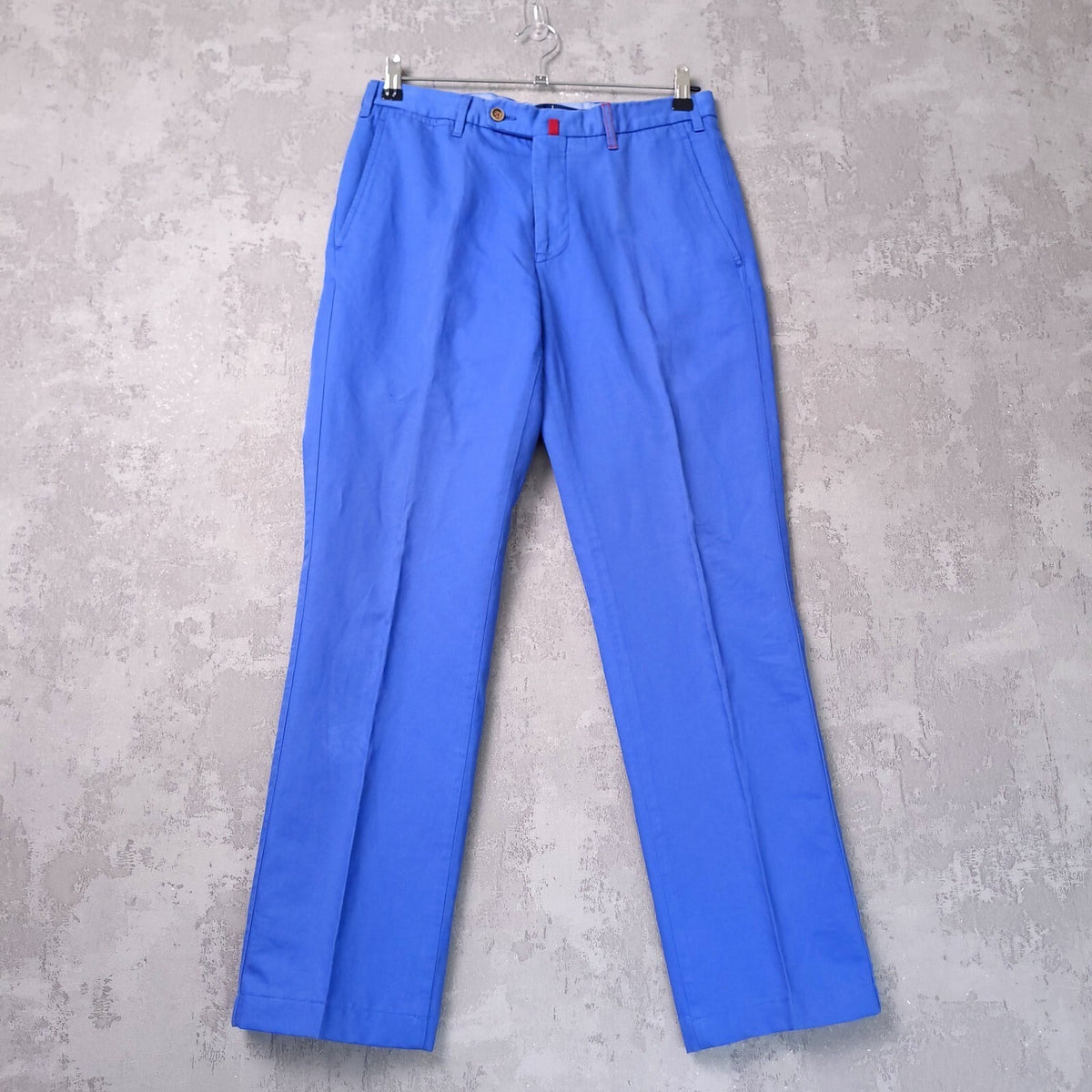Trotter & Deane Linen Trousers Mens W33 L28 RegFit Blue Chinos Limited Edition
