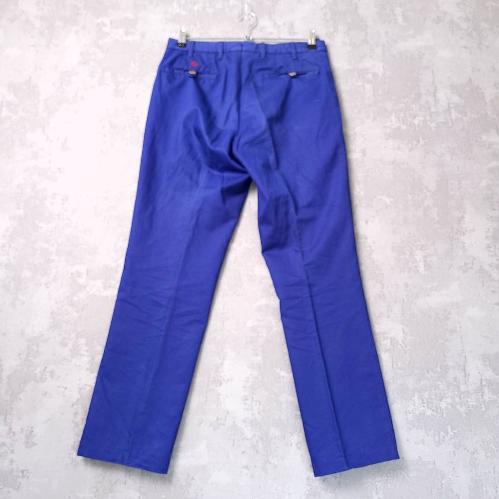Trotter & Deane Trousers Chinos Mens W30 L28 Regular Fit Blue Limited Edition