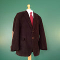 Lauren Ralph Lauren Corduroy Blazer Jacket Mens 42R Reg Fit Brown Elbow