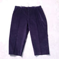 Mansize Casuals Corduroy Trousers Mens 52R Regular Fit Navy Cotton Blend Cords