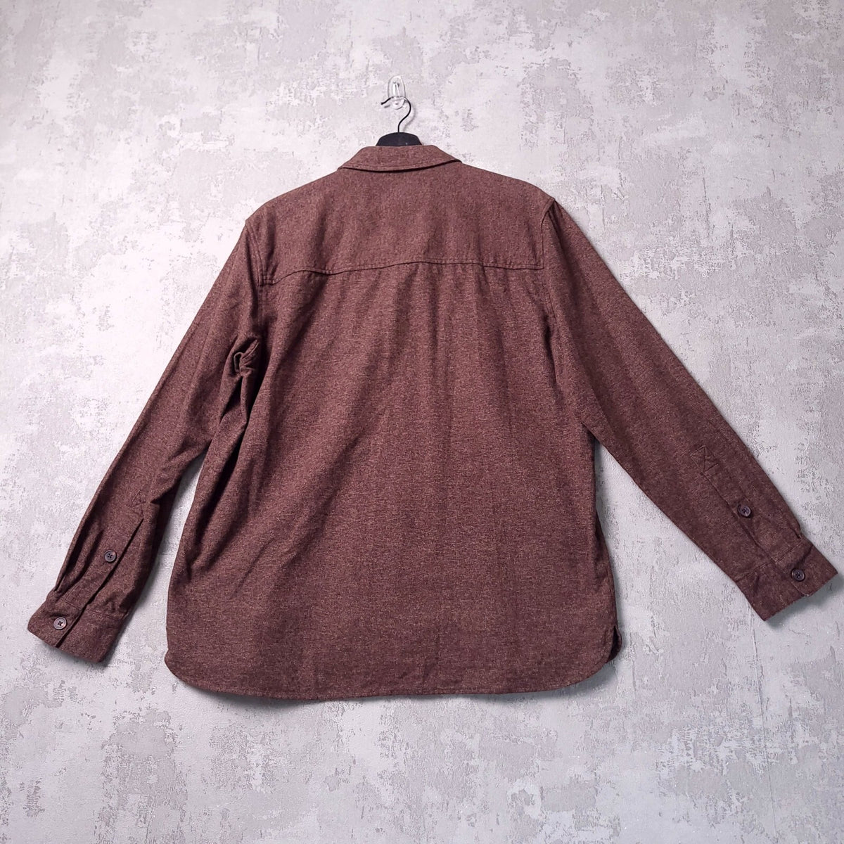 Seasalt Overshirt Shirt Mens L Regular Fit Brown Button Down Long Sleeve Cotton