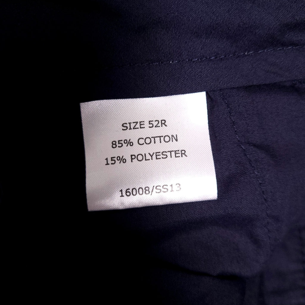 Mansize Casuals Corduroy Trousers Mens 52R Regular Fit Navy Cotton Blend Cords
