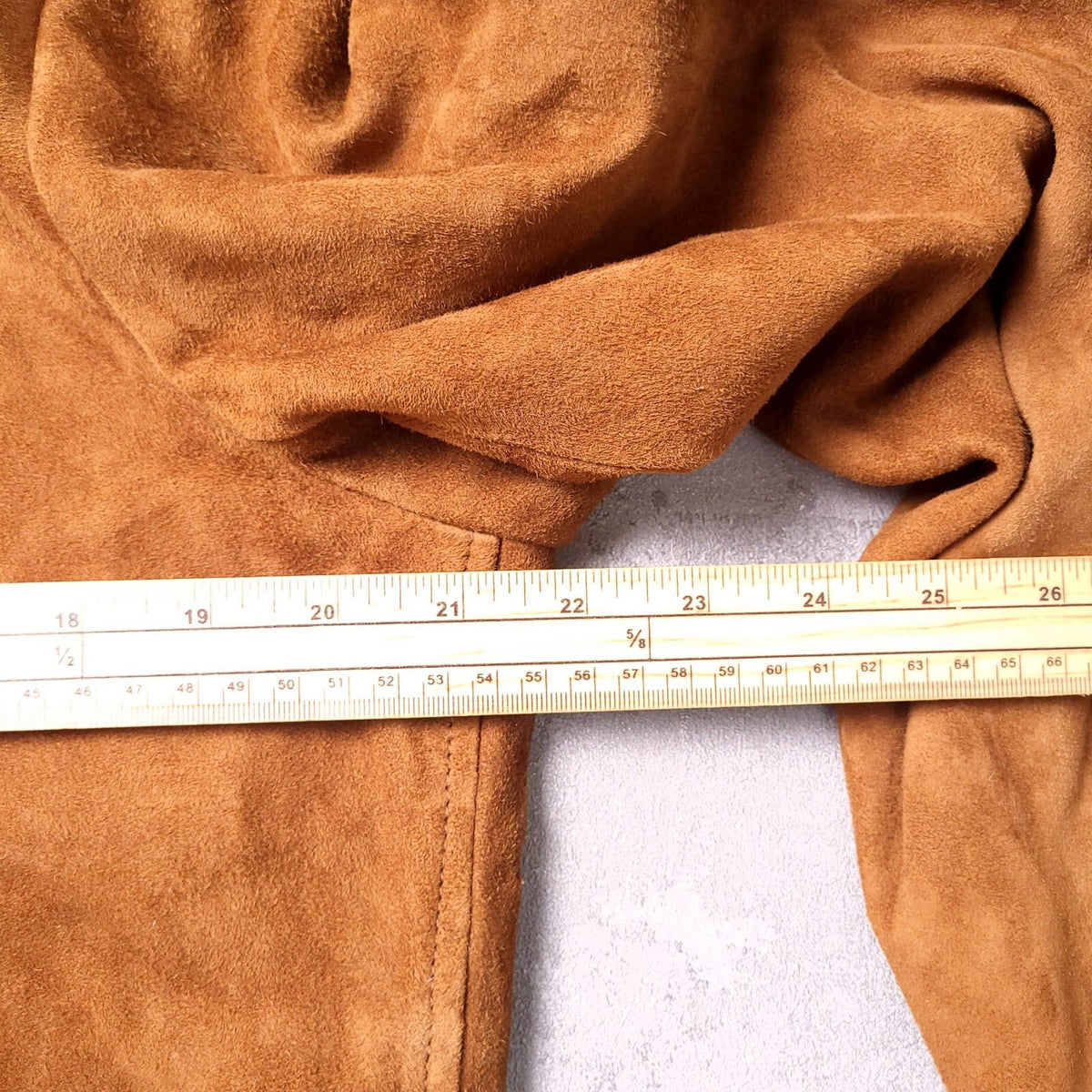 Superdry Suede Leather Jacket Mens M Regular Fit Brown Tan Harrington Full Zip