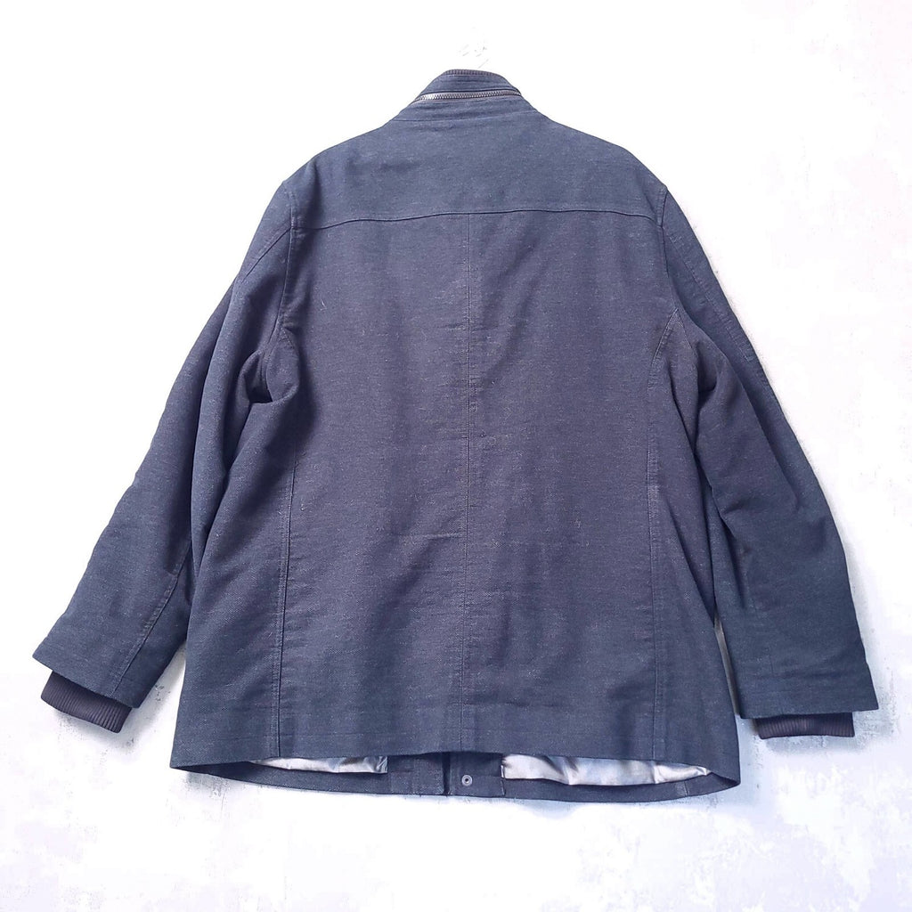 Marks & Spencer Autograph Moleskin Jacket Mens XXL Long Black Italian Fabric