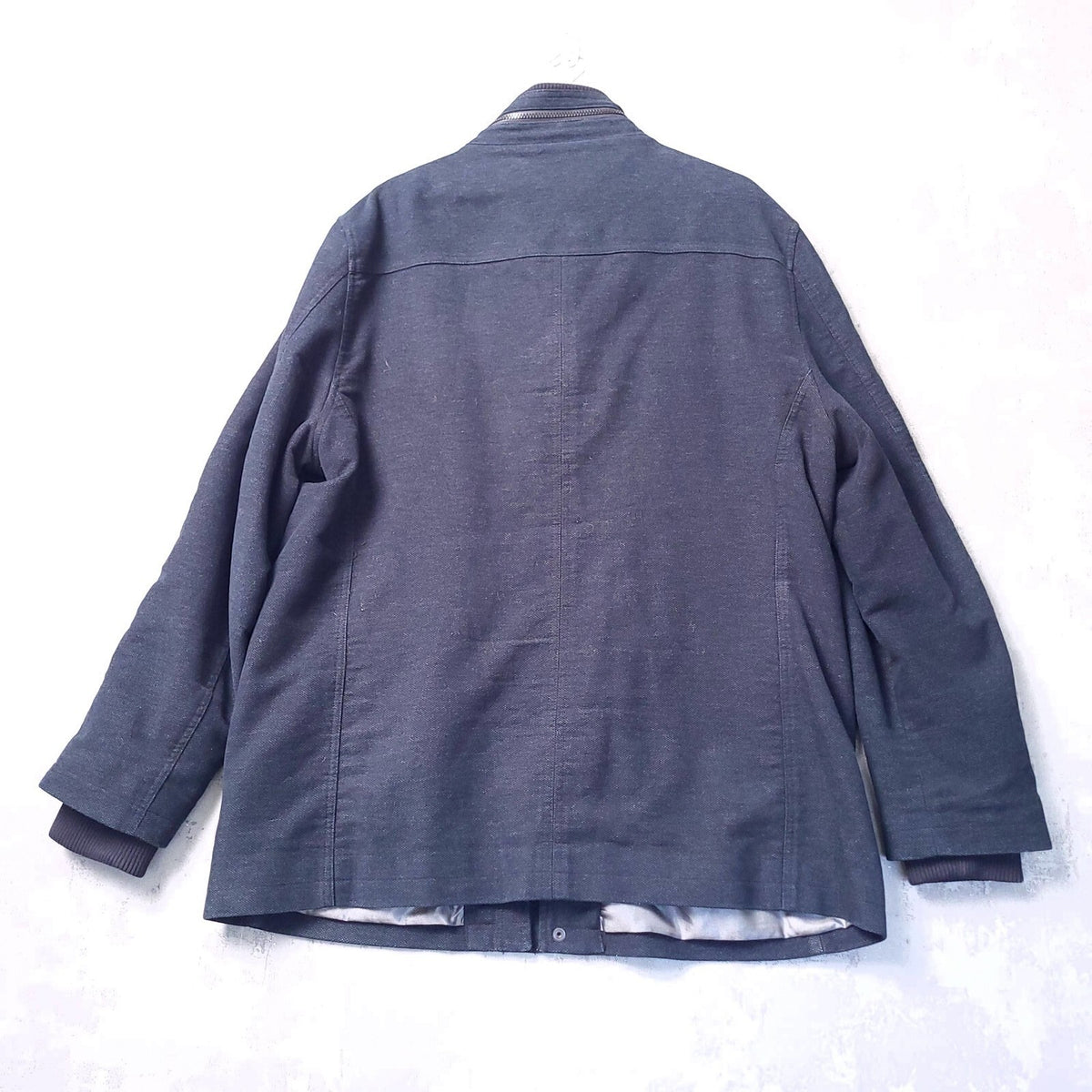 Marks & Spencer Autograph Moleskin Jacket Mens XXL Long Black Italian Fabric
