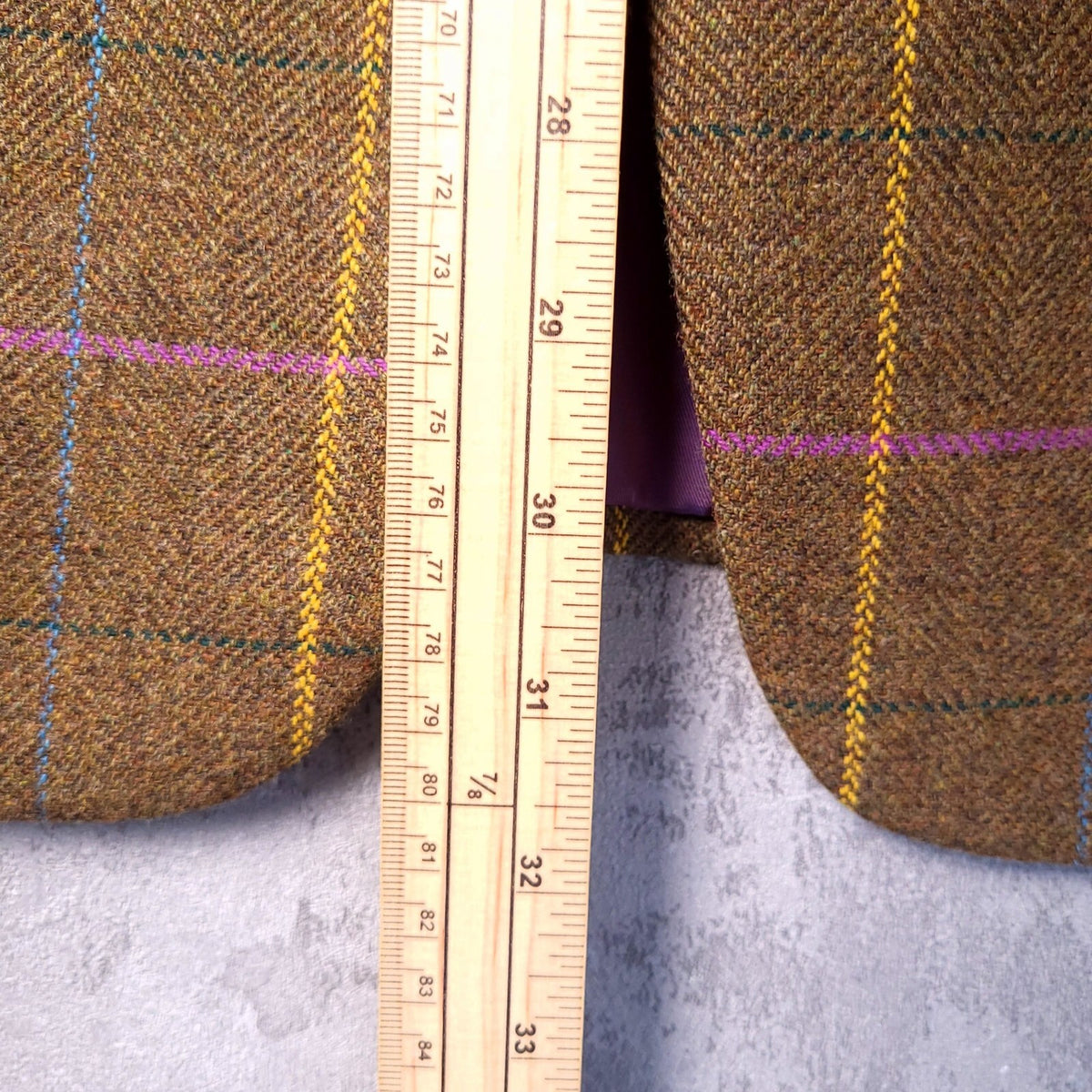 Brook Taverner Moon Tweed Blazer Jacket Mens 44R Brown Check Centenary Limited