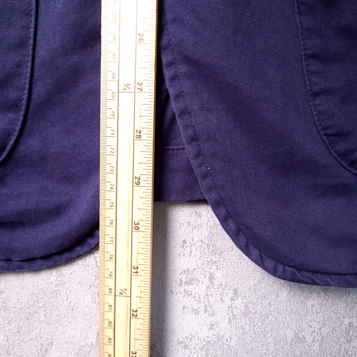Sebago Blazer Jacket Mens 42 Regular Fit Navy Blue Sport Coat Cotton Chore