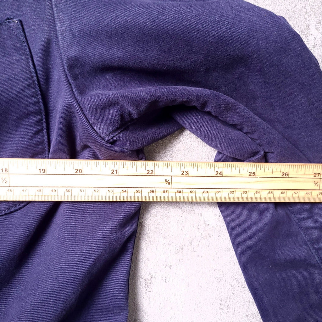 Sebago Blazer Jacket Mens 42 Regular Fit Navy Blue Sport Coat Cotton Chore