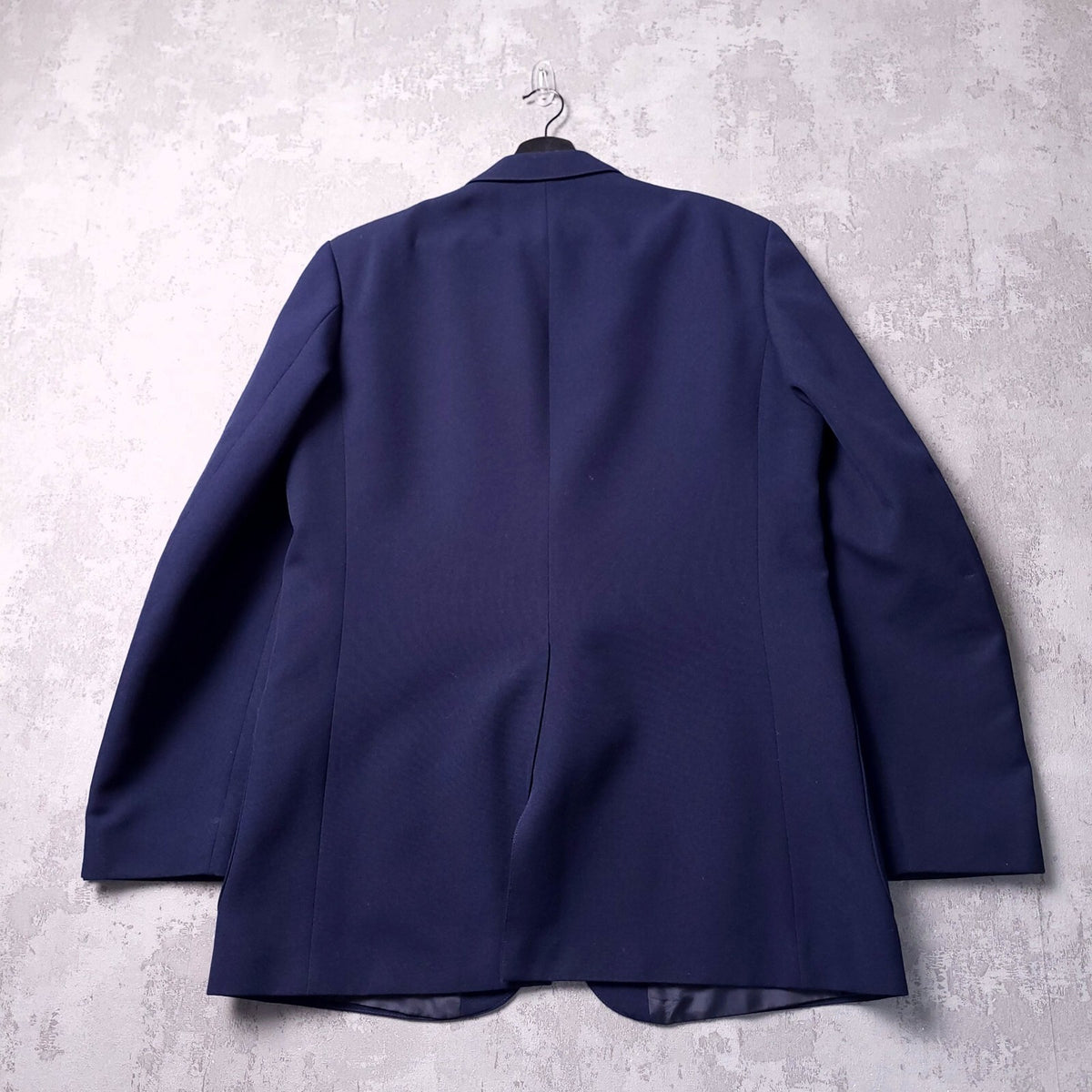 Marks & Spencer Blazer Jacket Mens 44L Reg Fit Navy Blue Sport Coat Gold Buttons