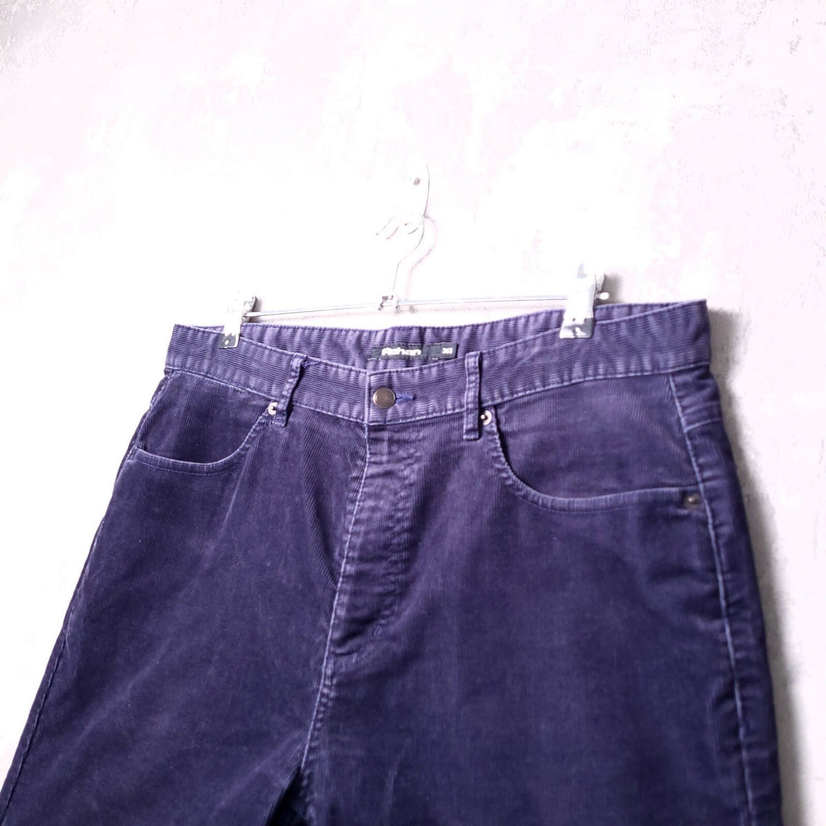 Rohan Cords Mens W36 S Blue Corduroy Cotton Trousers Regular Fit 5-Pocket
