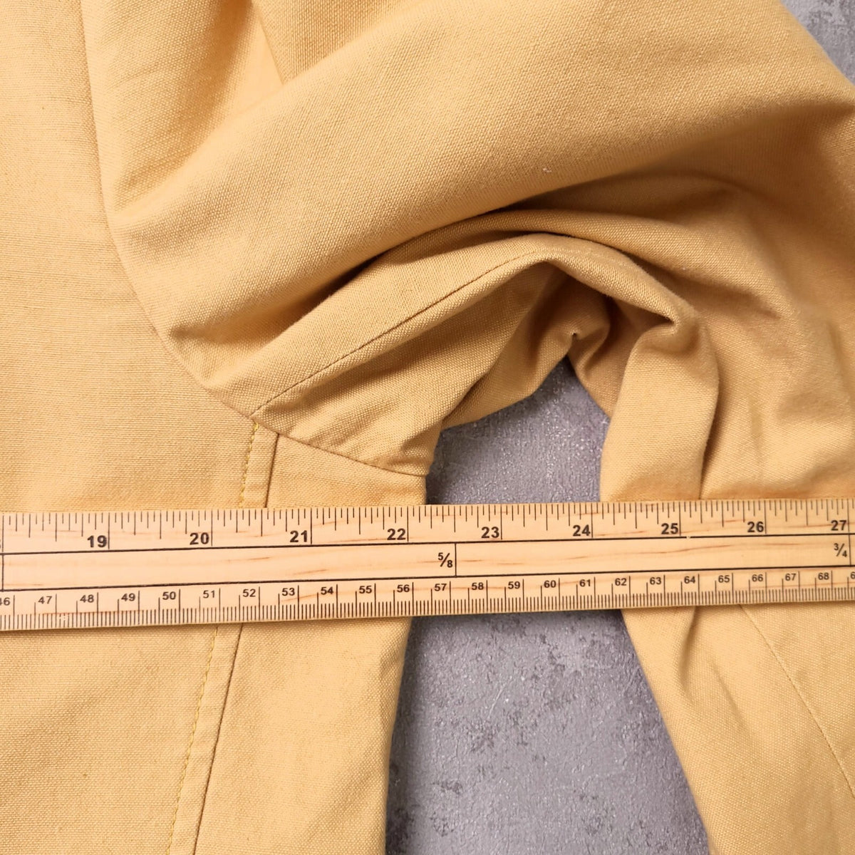 Brook Taverner Linen Blazer Jacket Mens 44R Regular Fit Yellow Cotton Sport Coat
