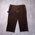 Greenwoods Escape Corduroy Trousers Mens 50R Regular Fit Brown Cotton Cords