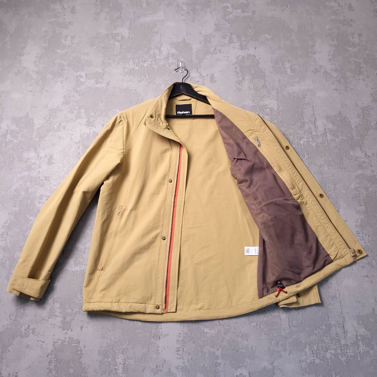 Rohan Crossborder Jacket Mens Small Tan Stretch Mesh Lined Windbreaker