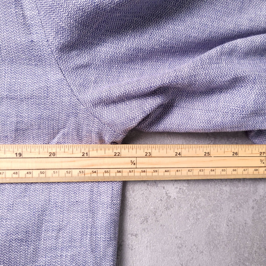 Next Linen Jacket Mens Medium Regular Fit Blue Harrington Chore Work Full Zip