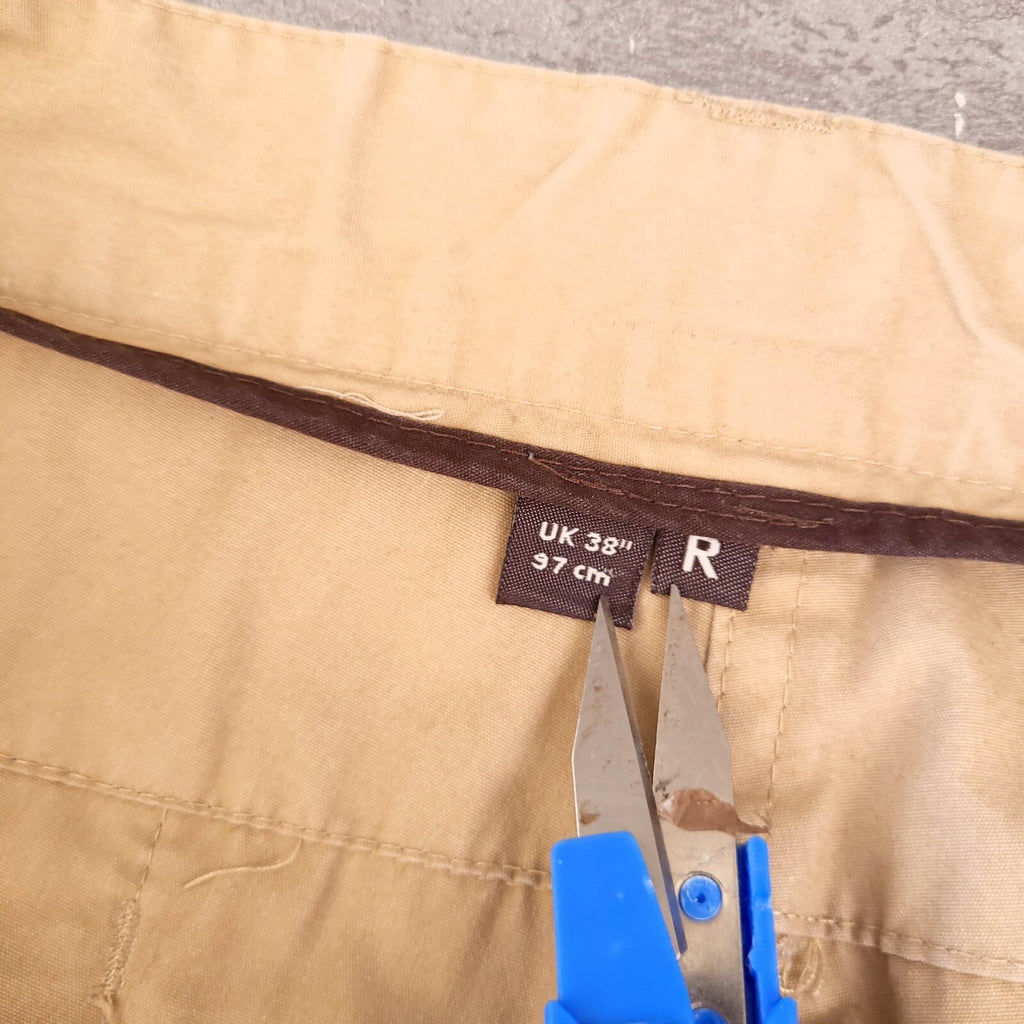 Craghoppers Walking Trousers Mens 38R Regular Fit Beige Cargo Pocket Outdoor