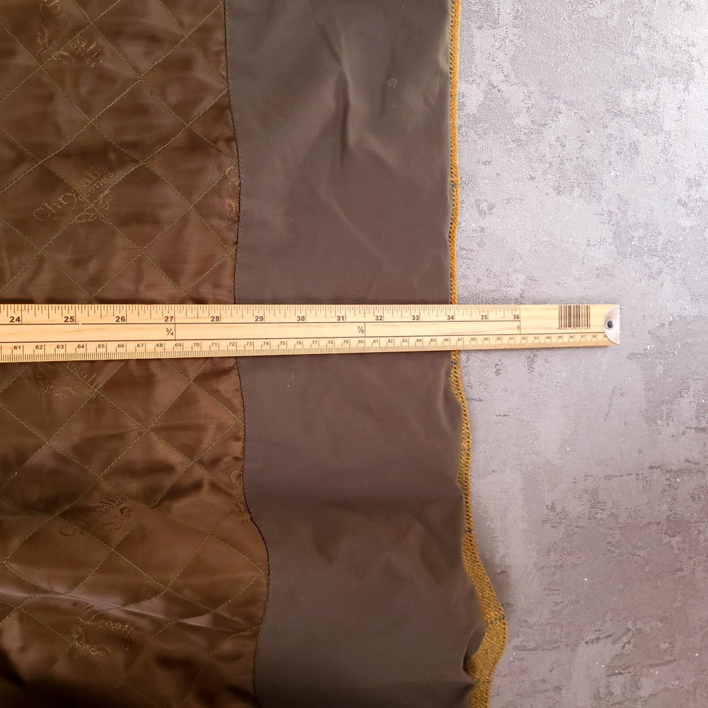 Chrysalis Tweed Overcoat Field Jacket Mens XL Mustard Yellow Check The Chiltern
