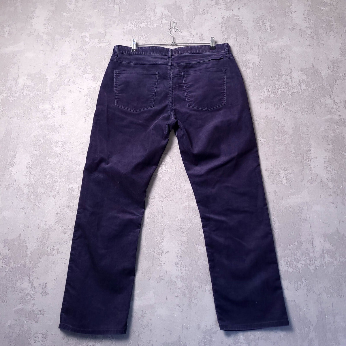 Rohan Cords Mens W36 S Blue Corduroy Cotton Trousers Regular Fit 5-Pocket