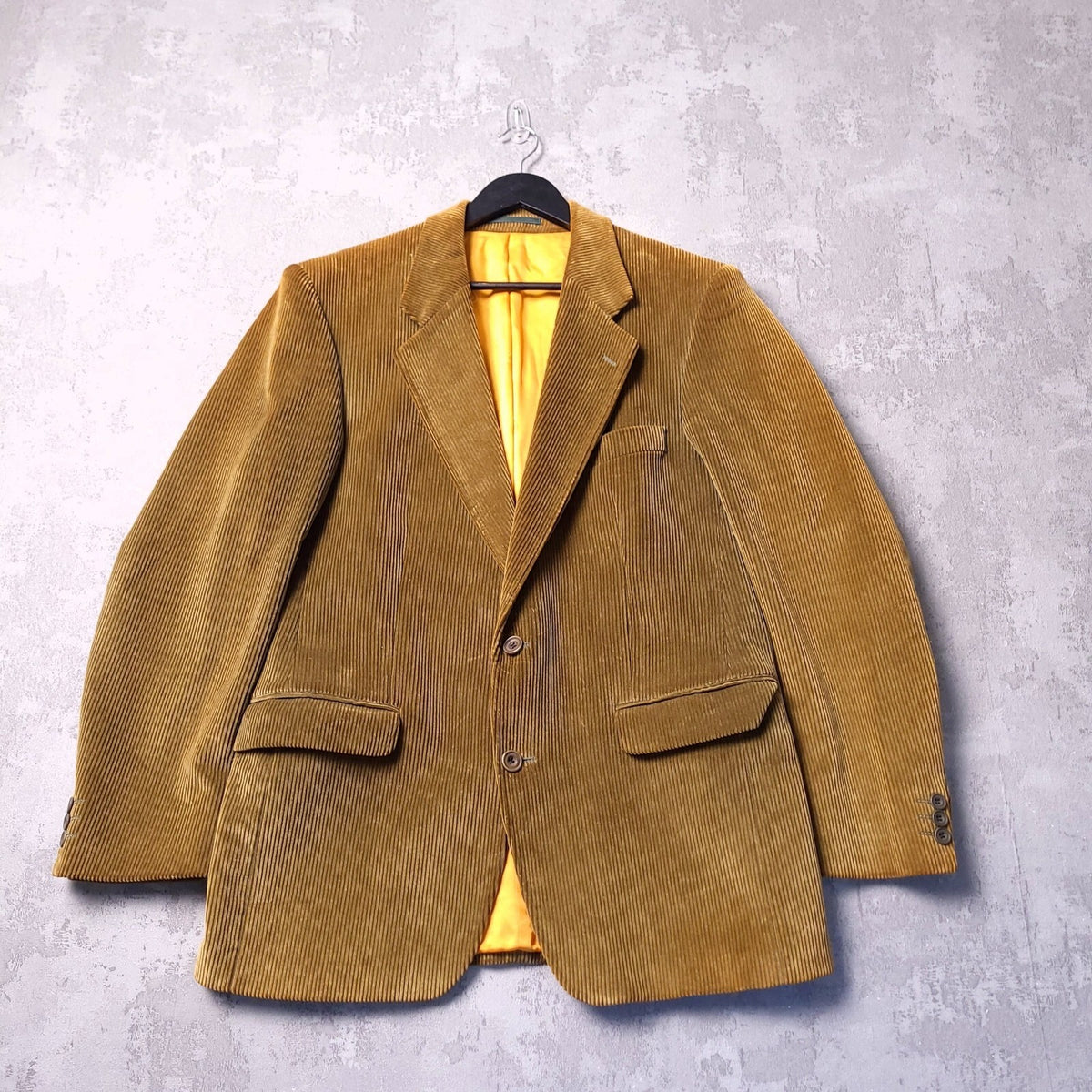 Magee Corduroy Blazer Jacket Mens 40R Regular Fit Tan Brown Cotton Sport Coat