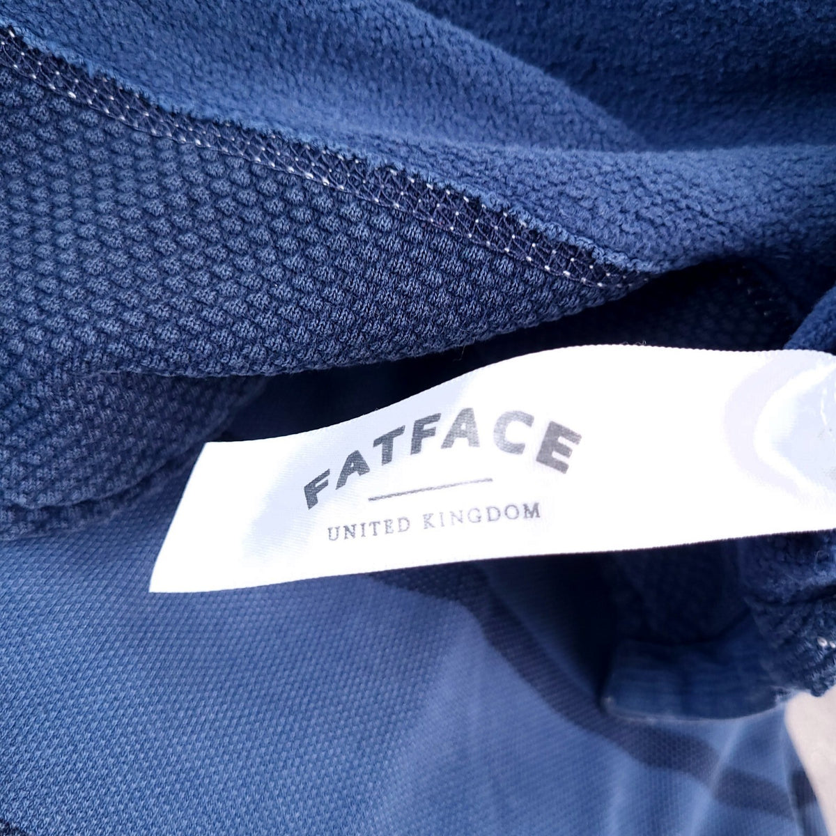 Fat Face Airlie Quarter Zip Jumper Mens 2XL XXL Blue Stripe Cotton