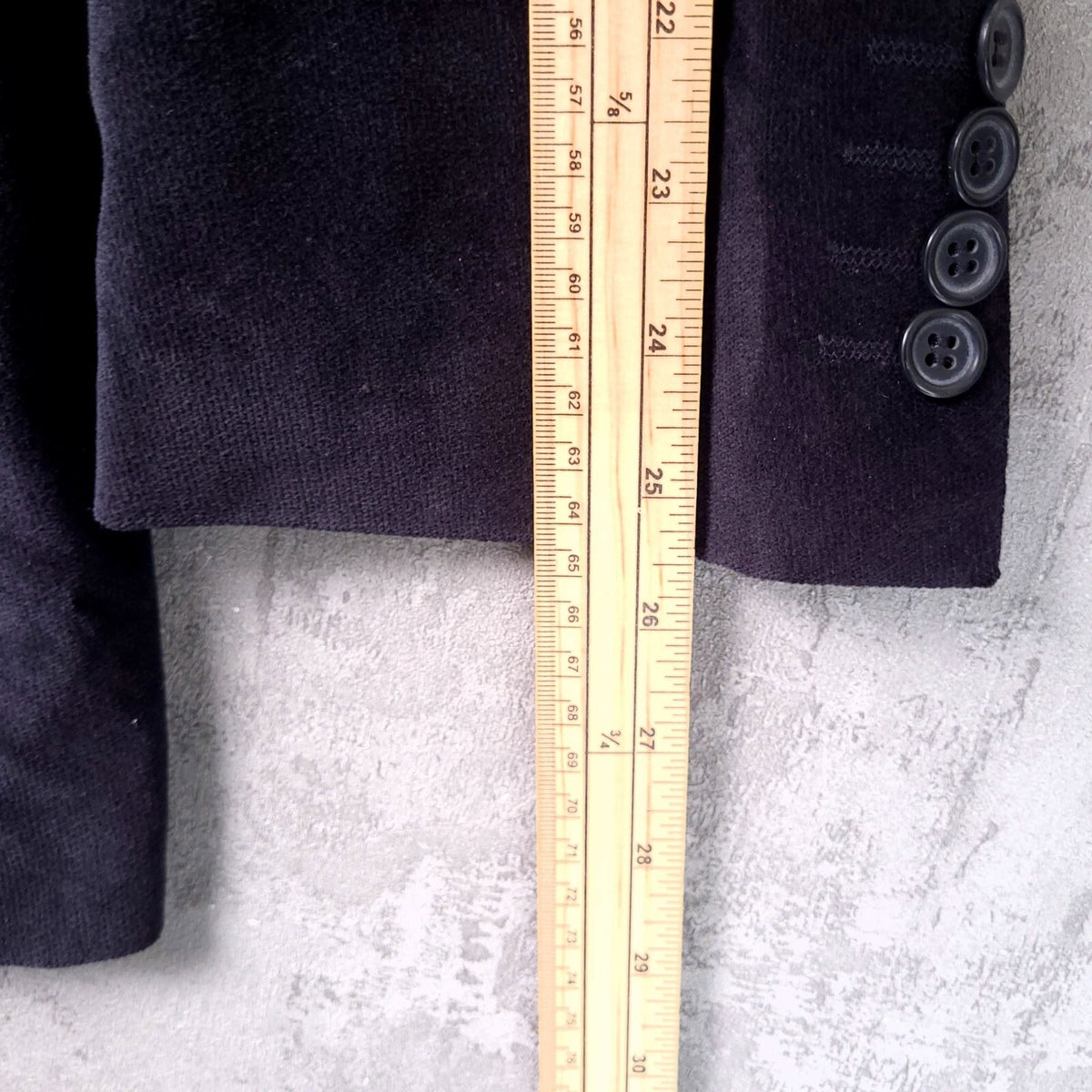 Marks & Spencer Soft Touch Blazer Jacket Mens 44R Reg Fit Navy Blue Sport Coat