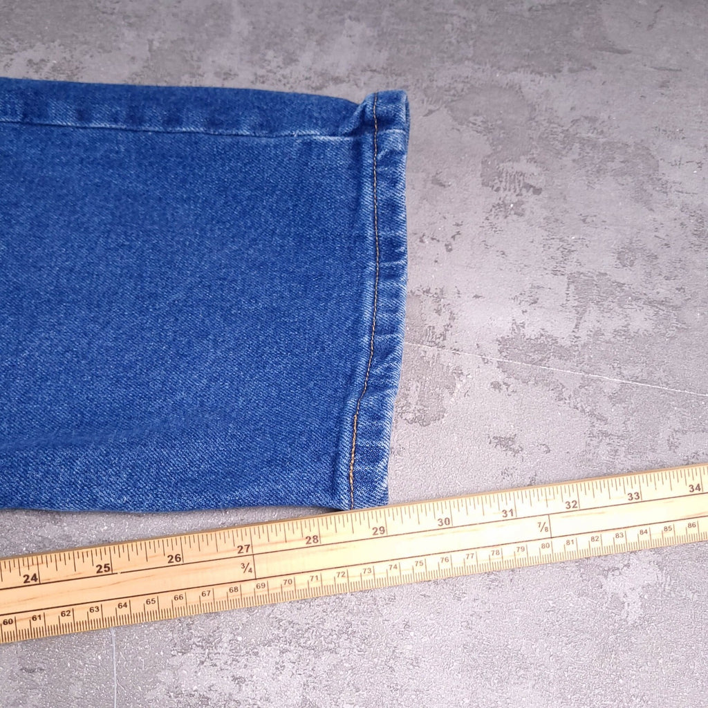 Wrangler Jeans Mens W46 X L30 Regular Fit Blue Denim Cotton Stretch 5-Pockets