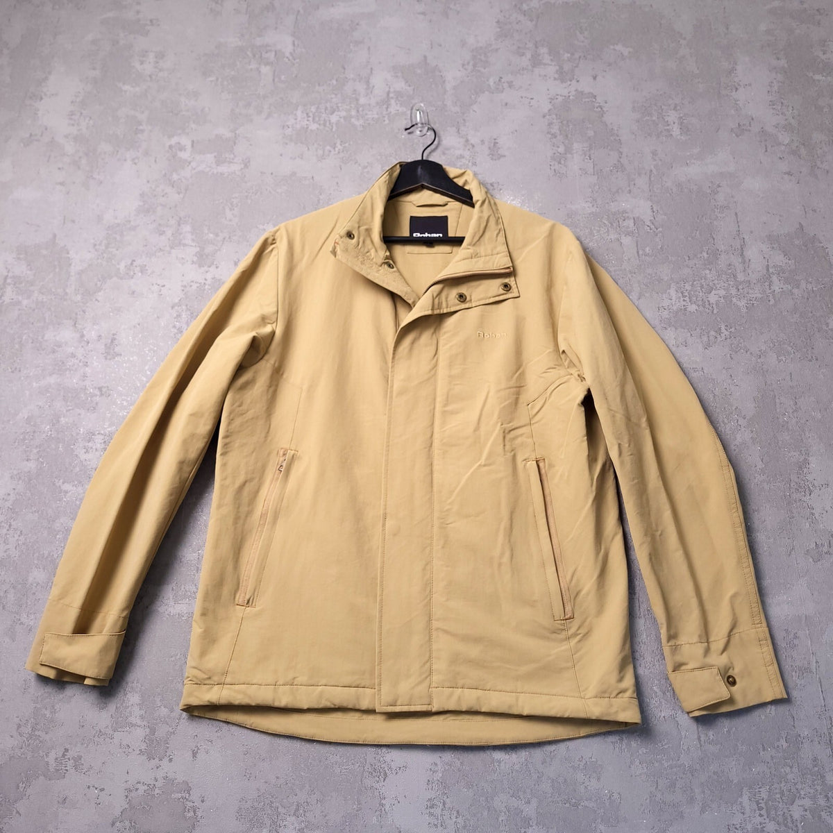 Rohan Crossborder Jacket Mens Small Tan Stretch Mesh Lined Windbreaker
