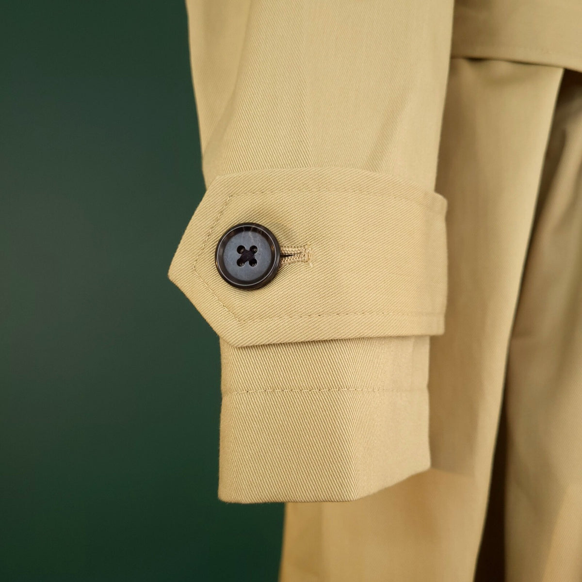 Marks & Spencer Trench Coat Mens Large Regular Fit Beige Belted Shower Resistant