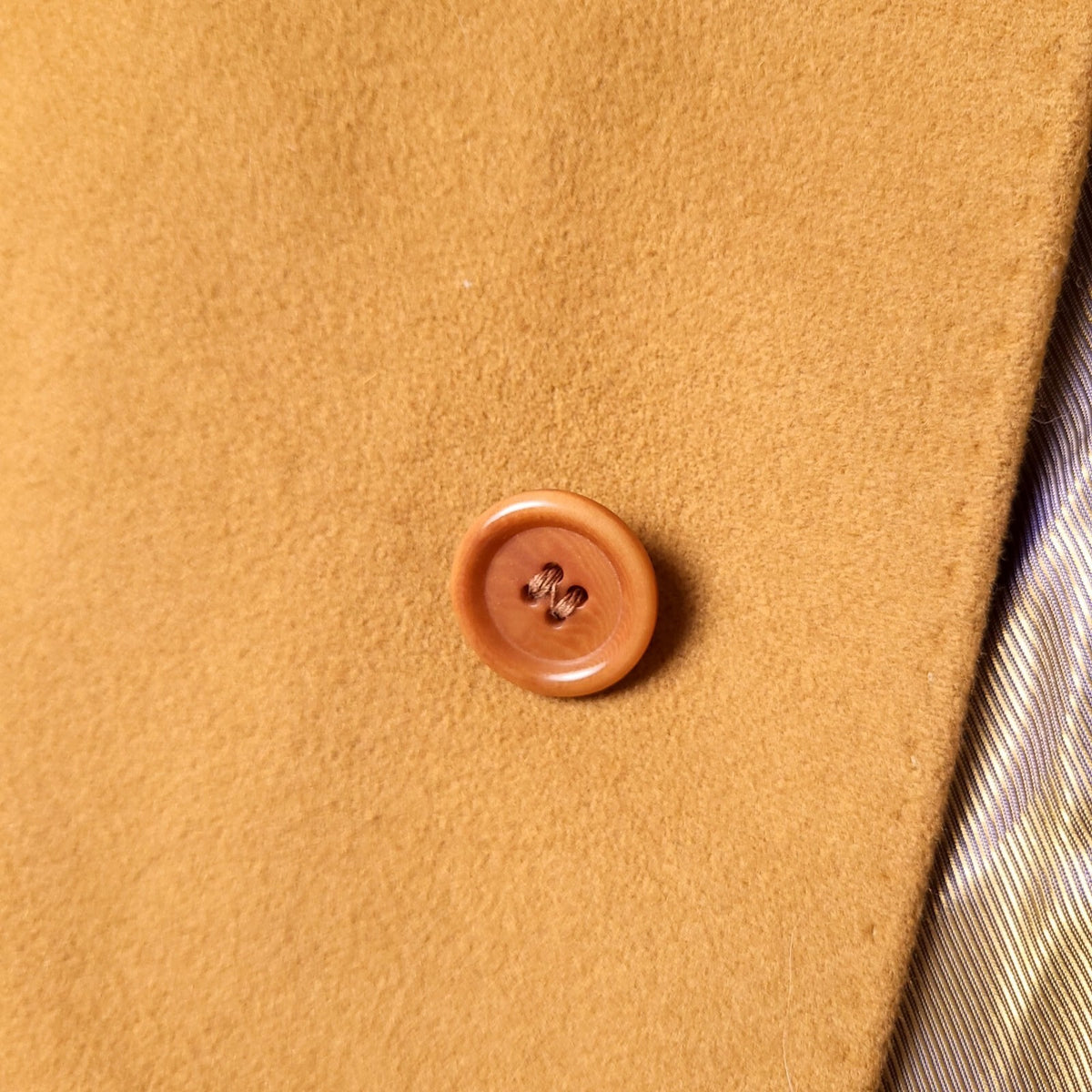 Marks & Spencer Autograph Wool Cashmere Overcoat Mens XL 46R Camel Mark Powell