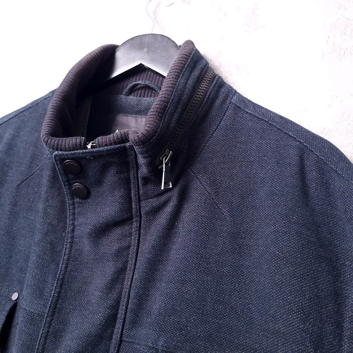 Marks & Spencer Autograph Moleskin Jacket Mens XXL Long Black Italian Fabric