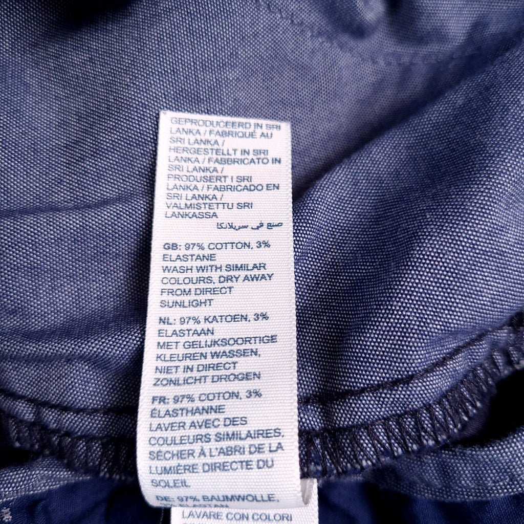 Fat Face Chinos Mens W34 L30 Navy Blue Reg Fit Trousers Cotton Stretch Heyshott