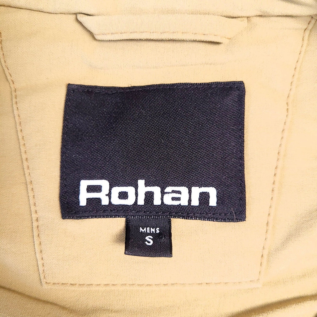 Rohan Crossborder Jacket Mens Small Tan Stretch Mesh Lined Windbreaker