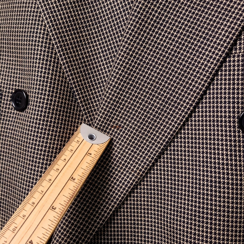 Ciro Citterio Tweed Blazer Jacket Mens 44R Regular Fit Brown Houndstooth Check