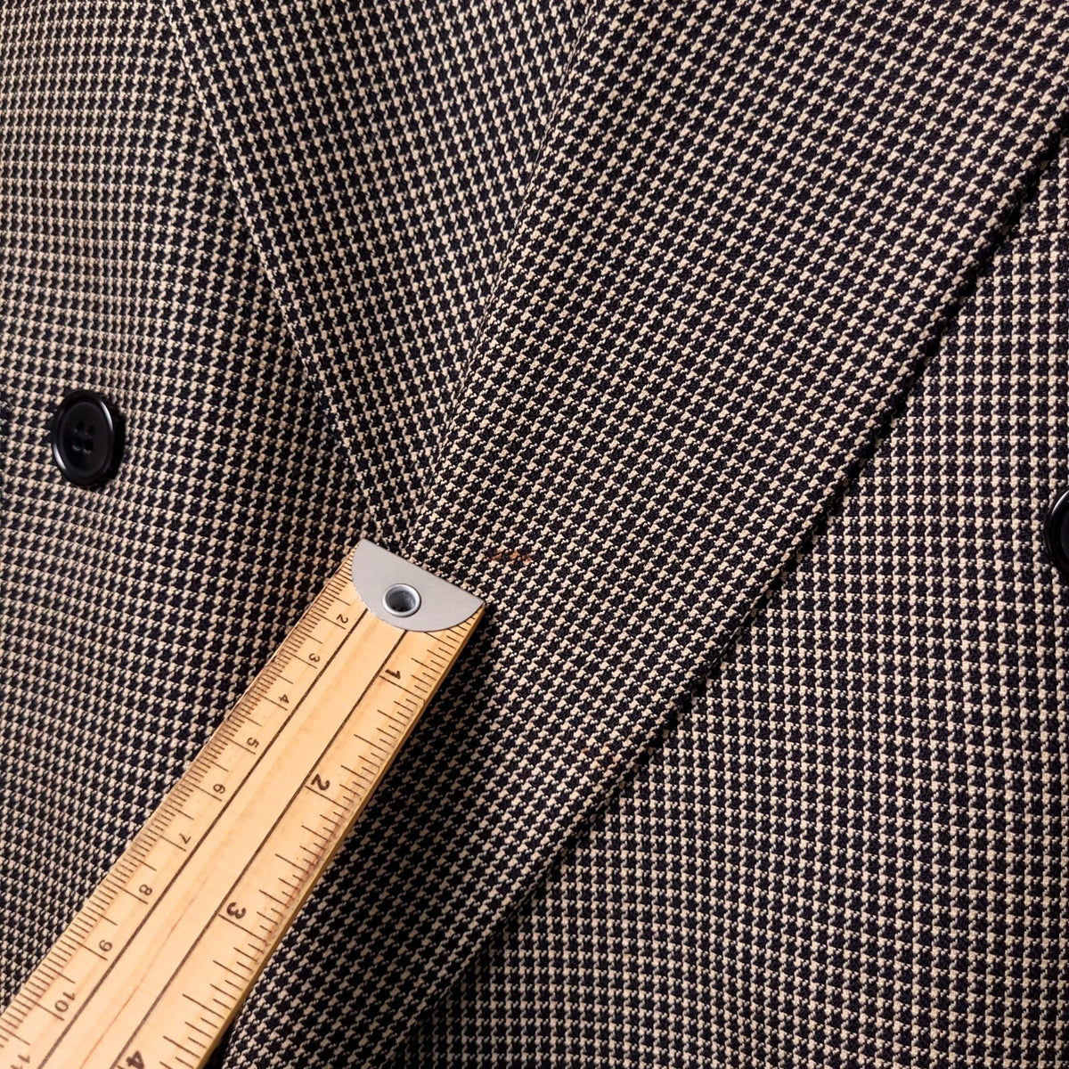 Ciro Citterio Tweed Blazer Jacket Mens 44R Regular Fit Brown Houndstooth Check